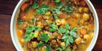 Spiced Moroccan Vegetable Soup with Chickpeas, …