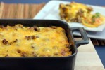 Breakfast Casserole With Sausage, Eggs, and Biscuits Recipe