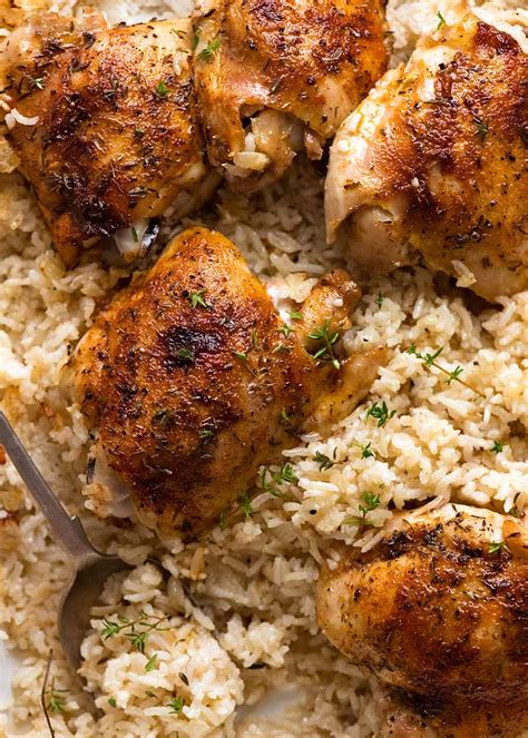 Oven Baked Chicken and Rice - RecipeTin Eats