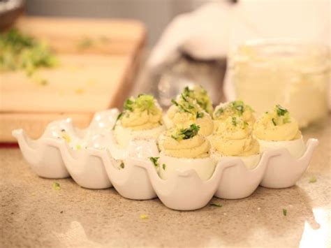 Caesar Stuffed Eggs Recipe | Rachael Ray | Food Network