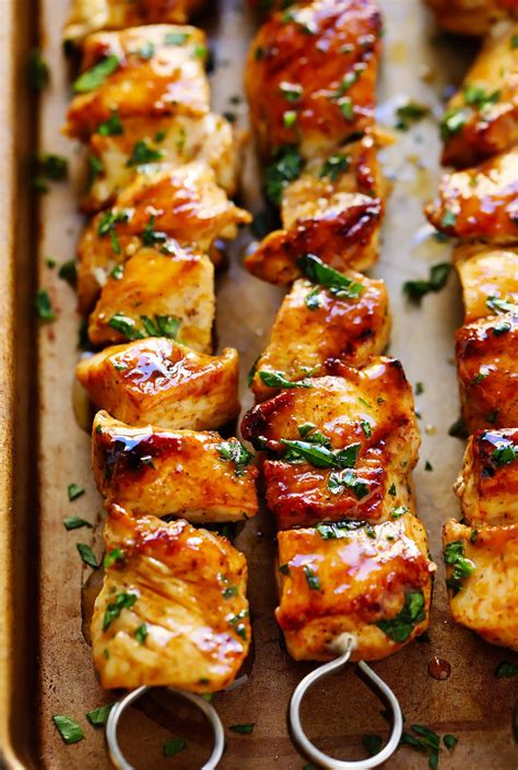 The Juiciest Grilled Chicken Kabobs - Gimme Some Oven