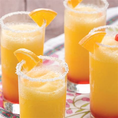 Frozen Sunrise Margaritas Recipe | Epicurious