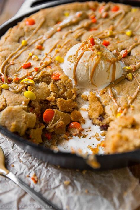 Peanut Butter Skillet Cookie - Sally's Baking Addiction