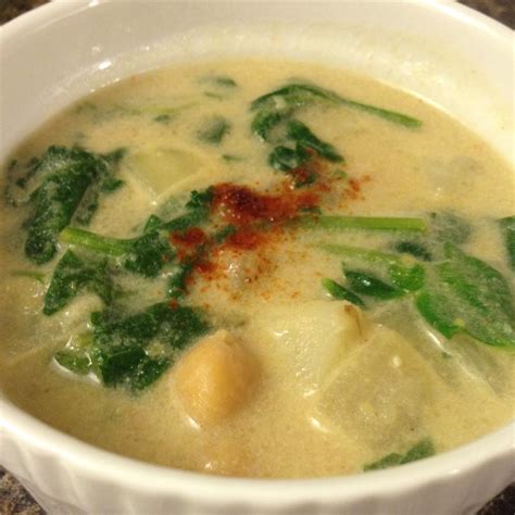Garlic, Spinach, and Chickpea Soup Recipe | Allrecipes