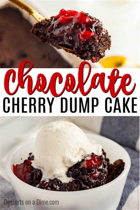 Chocolate Cherry Dump Cake Recipe - Desserts On A Dime