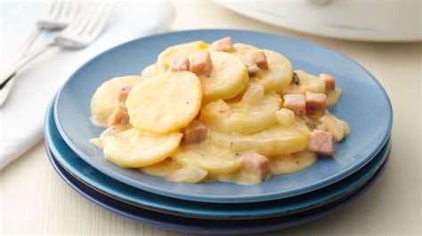 Slow-Cooker Cheesy Potatoes and Ham Recipe
