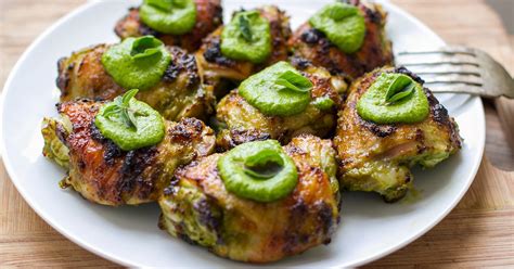 Baked Chicken Thighs With Special Green Sauce - Irena …