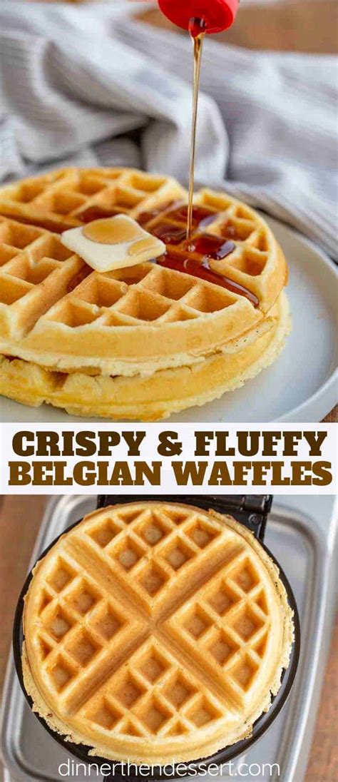 Fluffiest, Crispiest Belgian Waffles Recipe - Dinner, then …