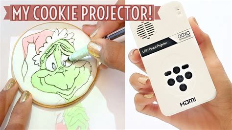 How To Decorate Cookies Using A Projector - YouTube
