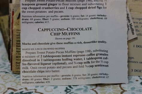 Cappuccino Chocolate Chip Muffins (VRP 200)