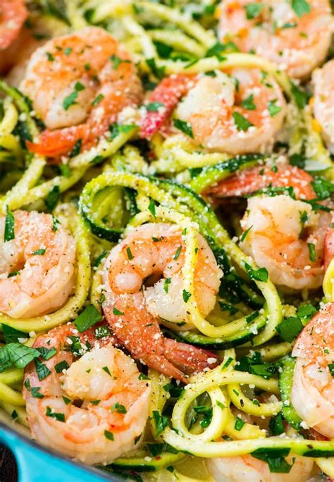 Healthy Shrimp Scampi with Zucchini Noodles - Well …