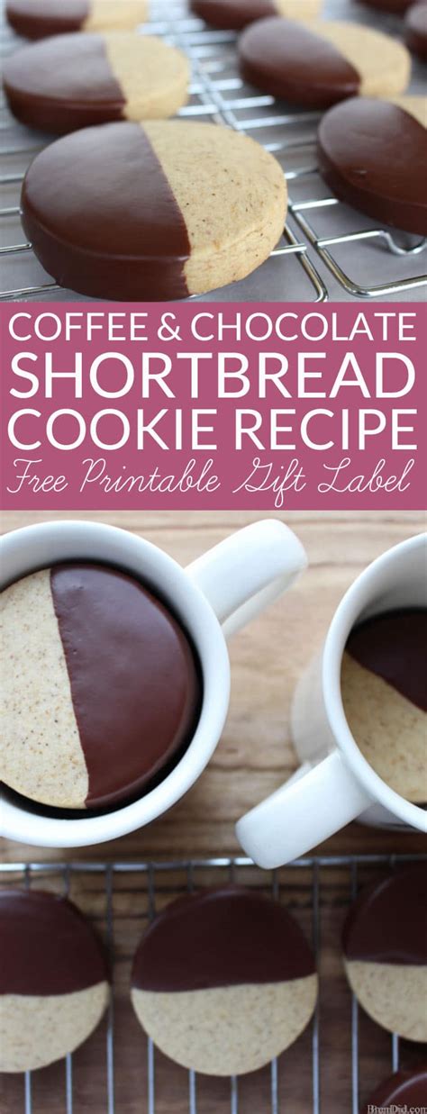 Coffee and Chocolate Shortbread Cookie Recipe with …
