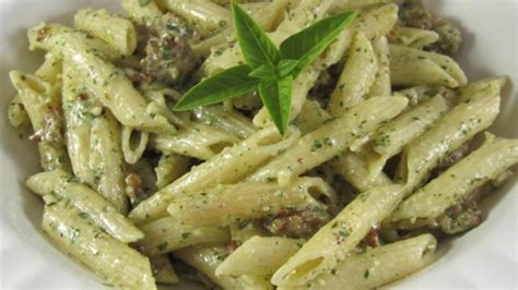 Creamy Pesto Penne with Sausage Recipe | Allrecipes