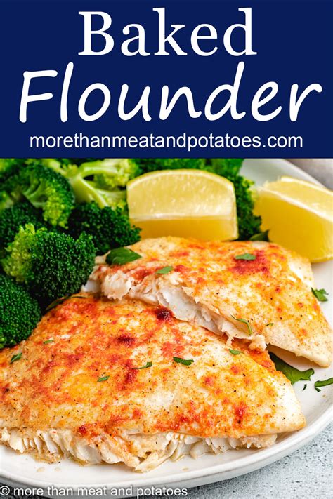 Baked Flounder with Lemon Garlic and Butter