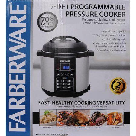 Farberware Programmable Digital Pressure Cooker, 6 …