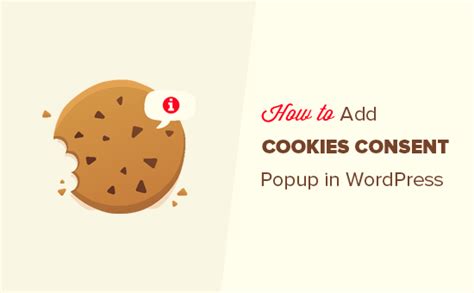 How to Add a Cookies Popup in WordPress for …