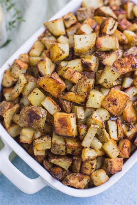 Crispy Dijon Roasted Potatoes - The Clean Eating Couple
