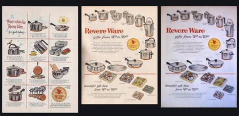 Vintage Revere Ware Pots and Pans