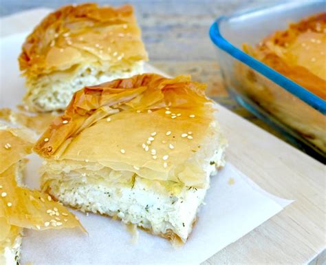 Traditional Tiropita – Greek Feta Cheese Pie - Olive Tomato