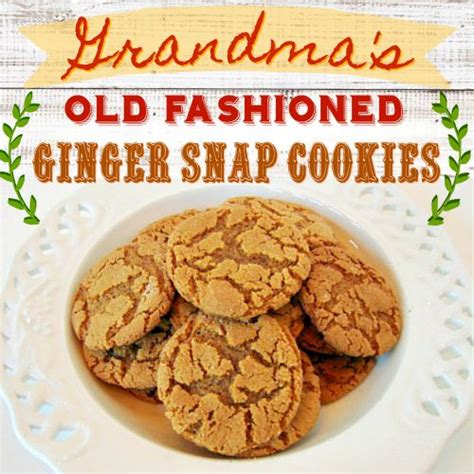 Grandma’s Old Fashioned Gingersnap Cookies - Sugar …