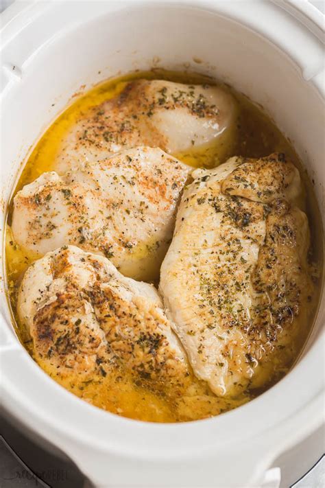 JUICY Slow Cooker Chicken Breast - The Recipe Rebel