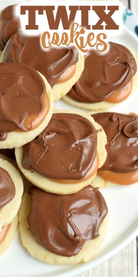 Twix Cookies Recipe - Shugary Sweets