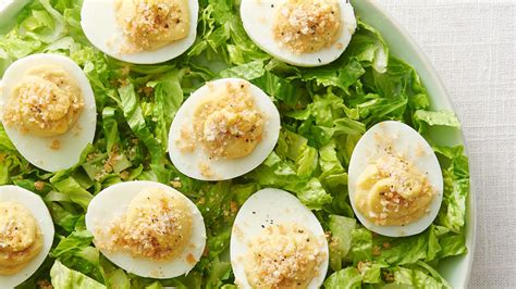 Caesar Deviled Eggs Recipe - Tablespoon.com