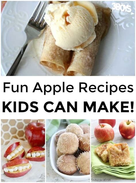 Fun Apple Recipes Kids Can Make - 3 Boys and a Dog