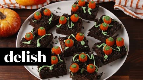 Pumpkin Patch Brownies | Delish - YouTube