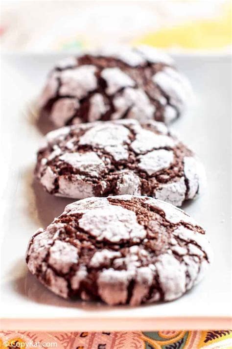 Chocolate Crinkle Cookies - CopyKat Recipes