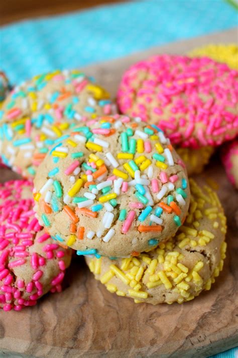 Peanut Butter Sprinkle Cookies - The Endless Appetite