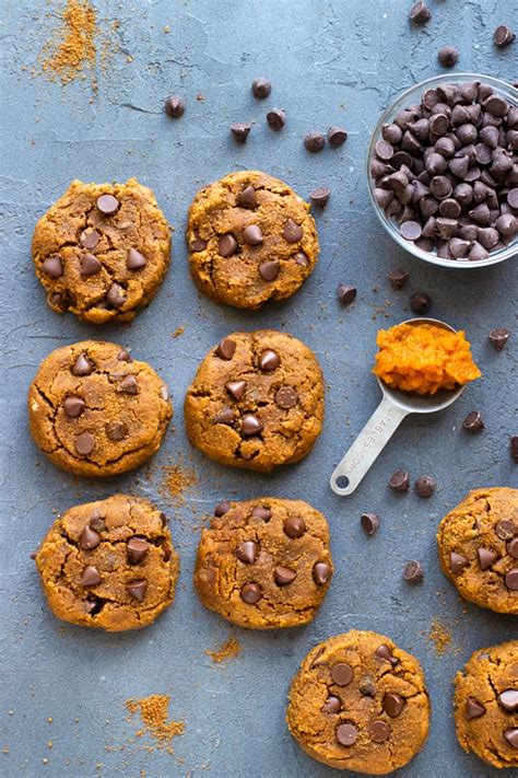 Healthy Pumpkin Chocolate Chip Cookies | Gluten-Free