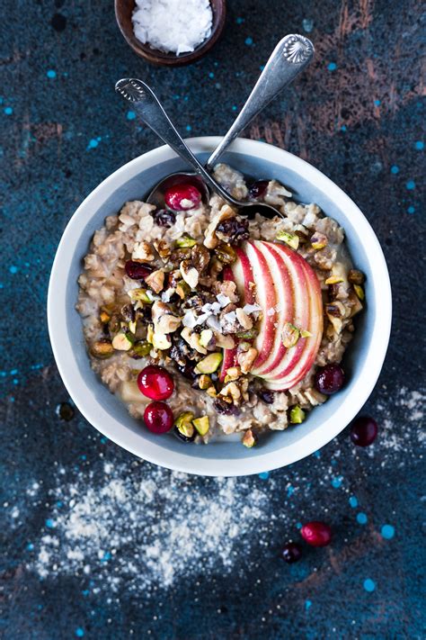 Slow Cooker Warm Apple Cranberry Overnight Oats