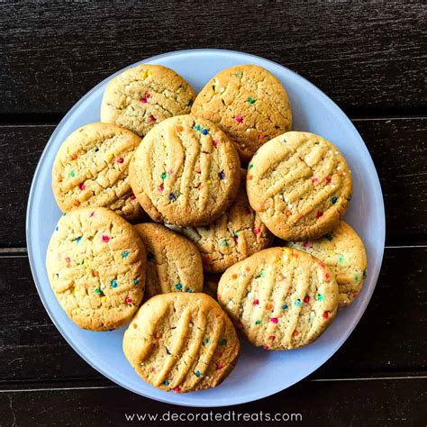 Simple Peanut Butter Cookies (with Sprinkles) | Decorated …