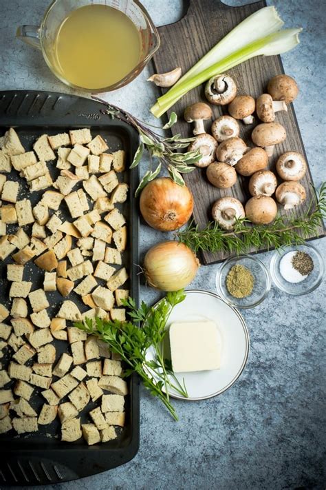 Mushroom & Herb Bread Stuffing recipe - The Delicious …