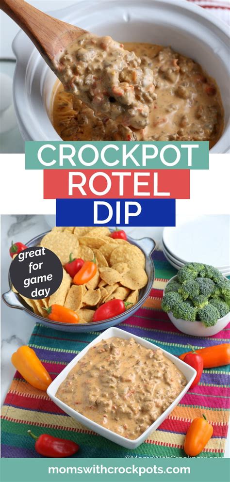 Crockpot Rotel Dip Recipe - Moms with Crockpots