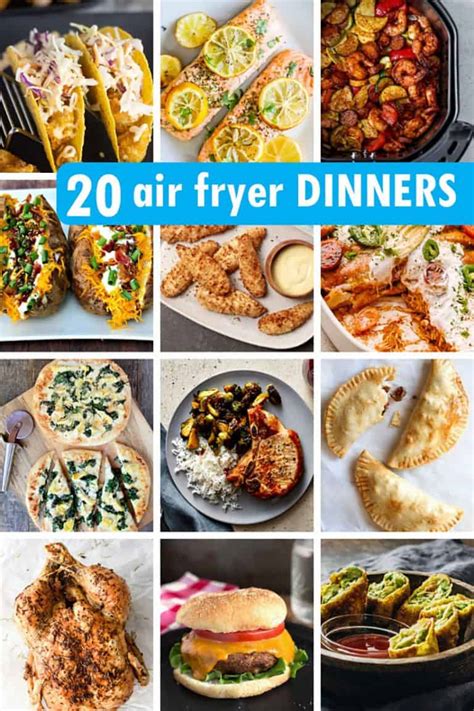 20 AIR FRYER DINNER RECIPES -- quick, easy, healthy …