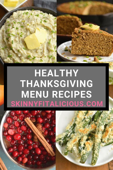 Healthy Thanksgiving Menu Recipes - Skinny Fitalicious