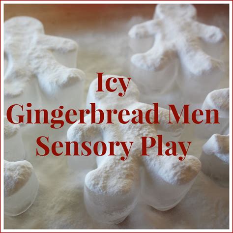 Gingerbread Theme Christmas Sensory Play