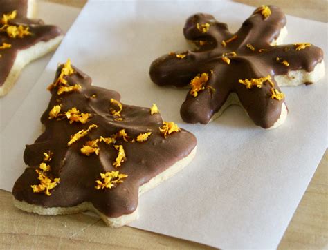 Chocolate-Dipped Orange Shortbread Cookies - Allrecipes