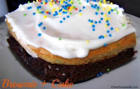 Brownie AND Cake Recipe = Heaven! - Clever Housewife