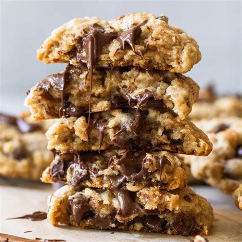Soft and Chewy Oatmeal Chocolate Chip Cookies - Live …