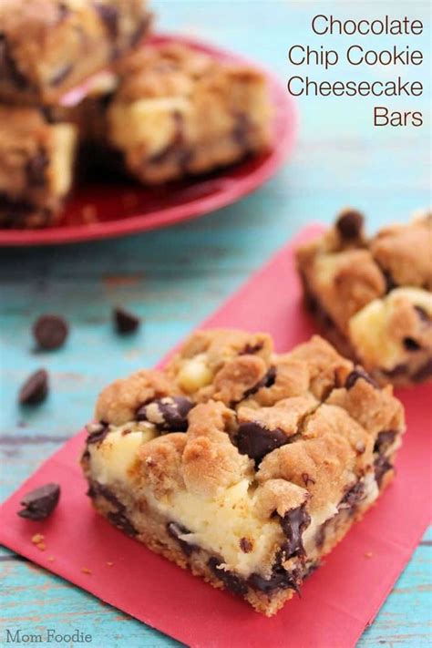 Chocolate Chip Cookie Cheesecake Bars Recipe - Mom …