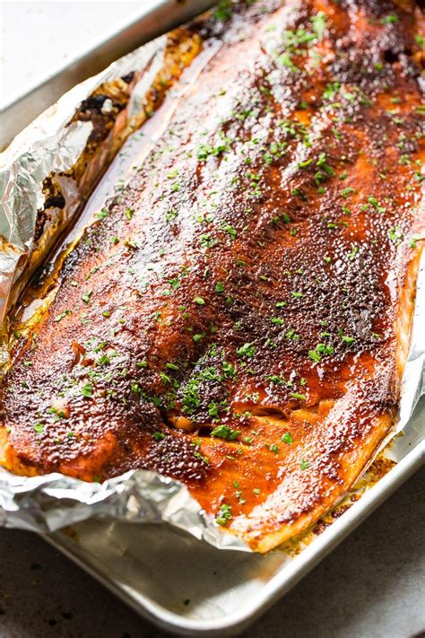 Easy Healthy Maple Glazed Salmon in Foil - Oh Sweet Basil