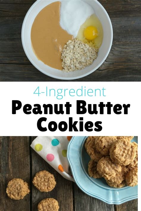 Easy No-Flour Peanut Butter Oatmeal Cookies (4 …