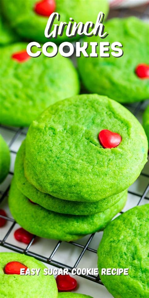 Grinch Cookies Recipe (Drop Sugar Cookies) - Crazy for …
