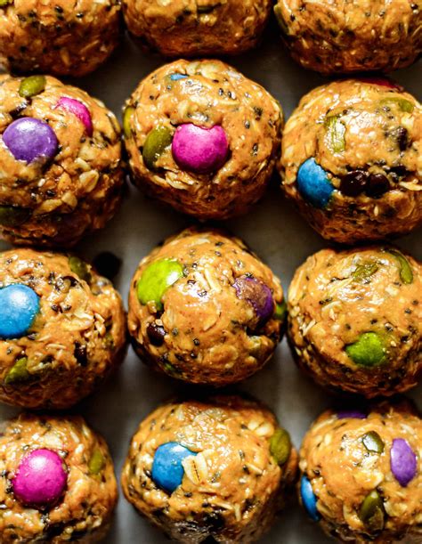 Monster Cookie Energy Bites - All the Healthy Things
