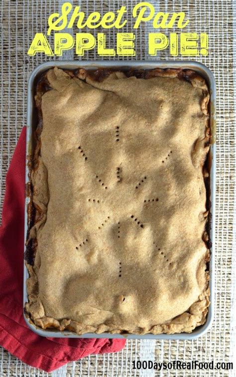 Sheet Pan Apple Pie Recipe (with whole-wheat crust)