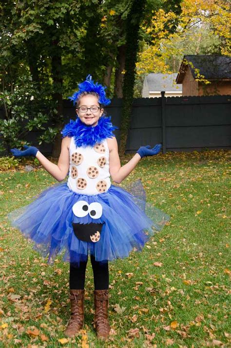 No-sew Cookie Monster Costume for Halloween