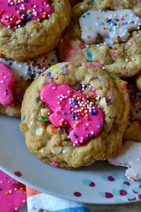 Circus Animal Sprinkle Cookies | The Domestic Rebel